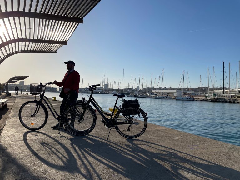 salir en bici en la Marina del Sur
