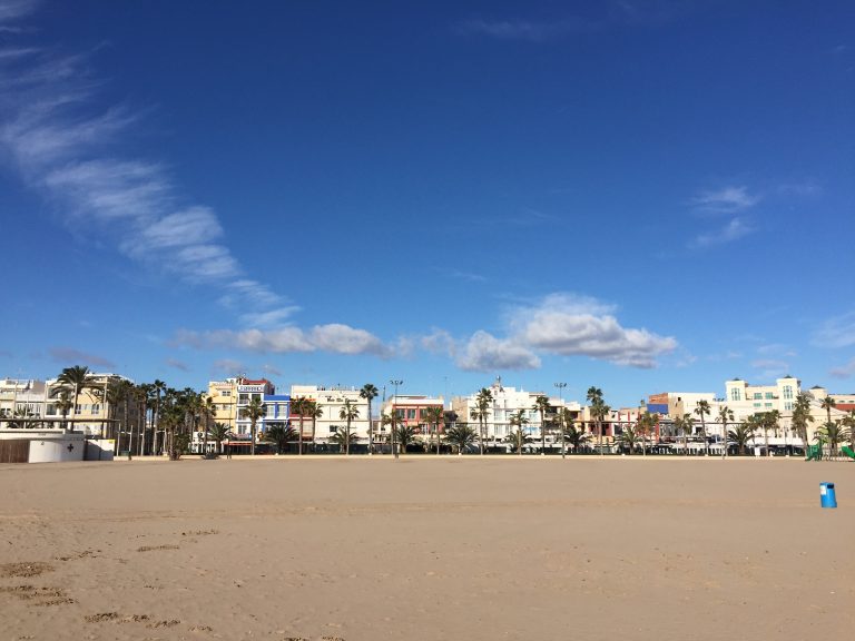 la playa de Malvarrosa